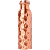 Just Copper Diamond Cut Copper Water Bottle 
